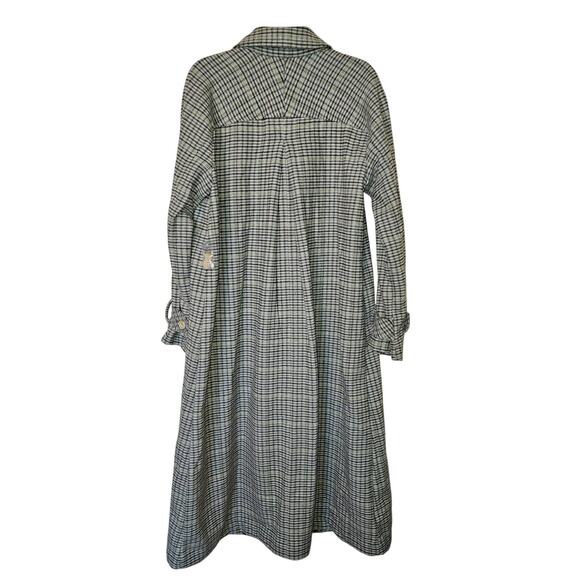 New Free People We The Free Liberty Plaid Duster Jacket $298 LARGE Light Blue - Picture 6 of 7